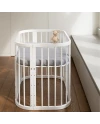 Organic Cotton Sheet 93x65 for 5in1 Crib – Gray | Waldin
