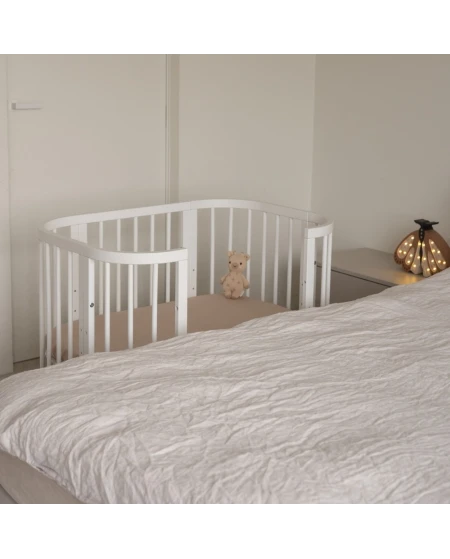 5in1 Baby Crib with matress and cradle - White | Waldin