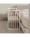 White 5-in-1 Baby Crib with Cradle | Waldin