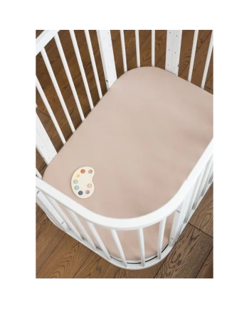White 5-in-1 Baby Crib with Cradle | Waldin