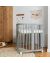 7in1Baby crib with mattress - Gray