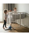 7in1 Baby crib with mattress - White