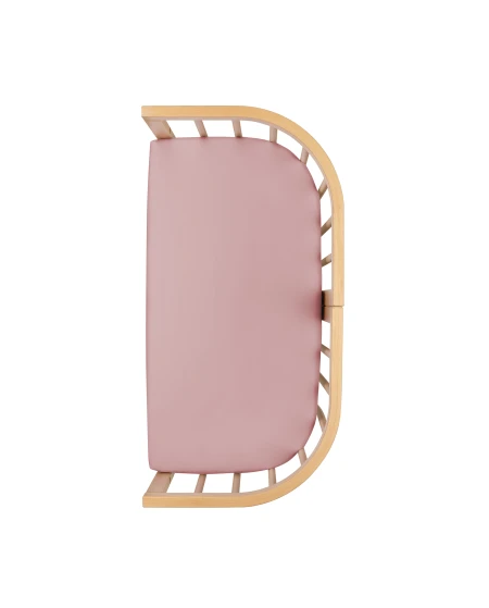 Fitted Sheet for 7in1 Bedside Crib – Rose | Waldin