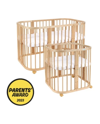 7in1 Baby crib with mattress Natural Grows with your child Waldin