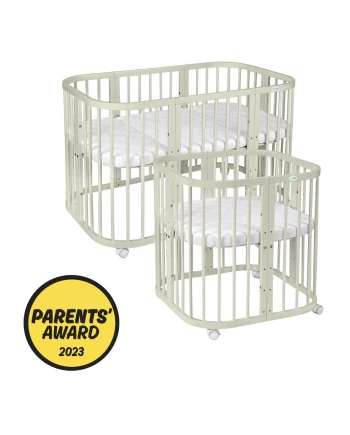 7in1 Baby crib with mattress Olive Grows with your child Waldin