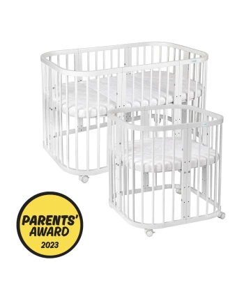 7in1 Baby crib with mattress - White | Waldin