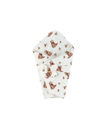 Bamboo baby duvet 75x75 + cone ribbon Bears | Waldin