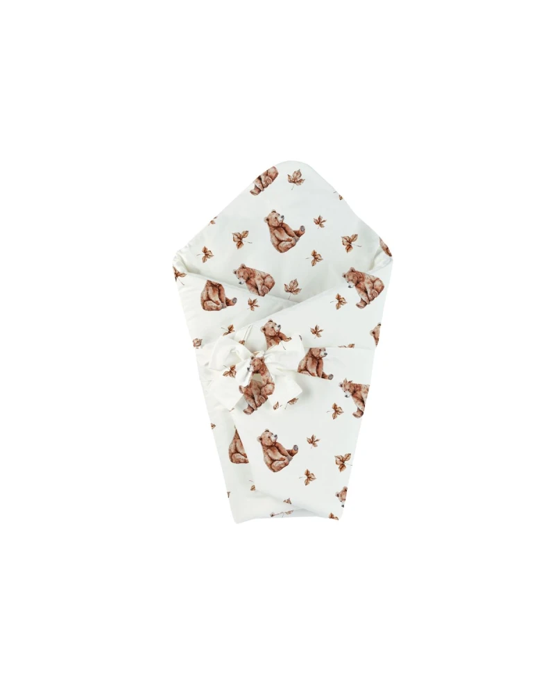 Bamboo baby duvet 75x75 + cone ribbon Bears | Waldin