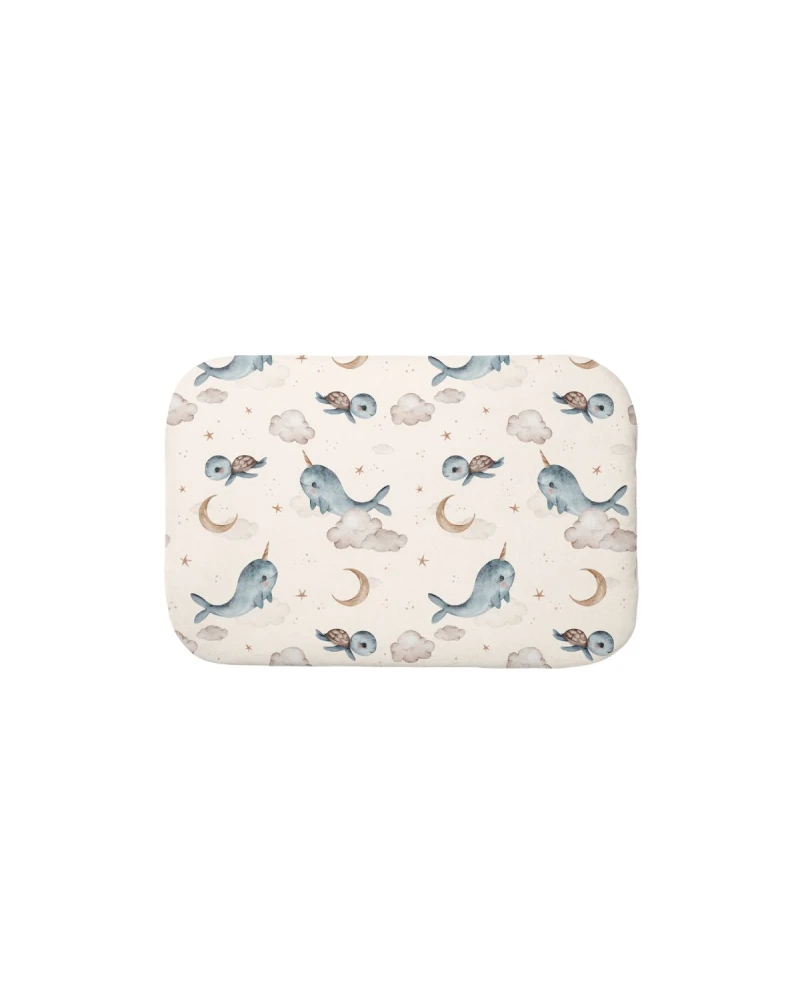 Bamboo Baby Pillow 60x40 – Whales | Waldin