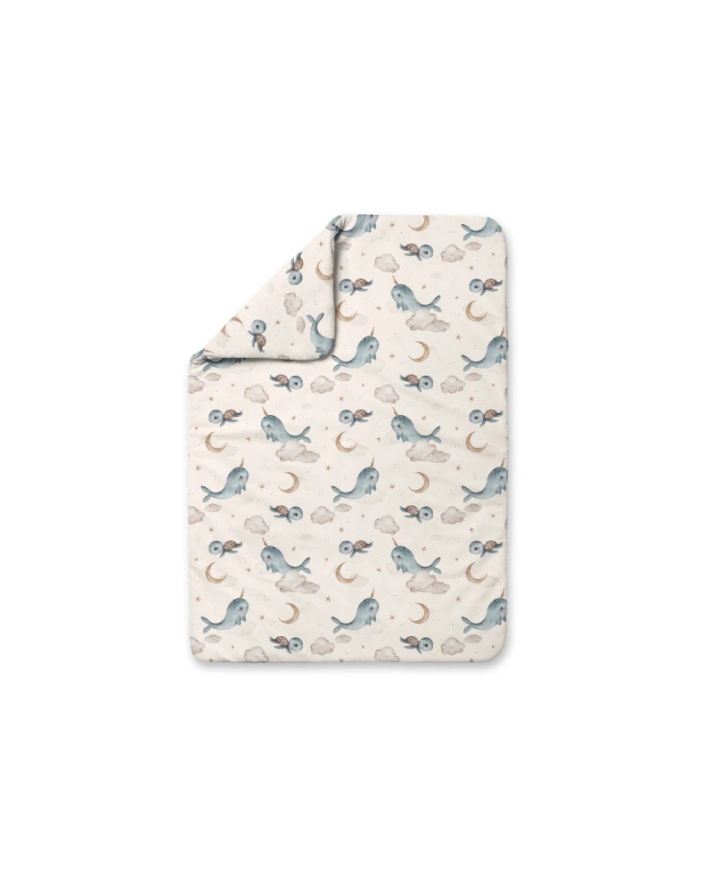 Bamboo baby duvet Whales many sizes