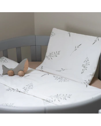 Baby Cone 2in1 Quilt and Pillow – Green Twigs | Waldin