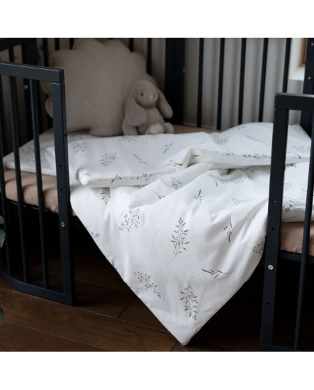 Children's bedding Junior 90x120 - Green Twigs | Waldin