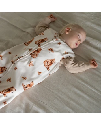 Bamboo Baby Sleepbag 0–6 Months BEARS Soft & Breathable | Waldin