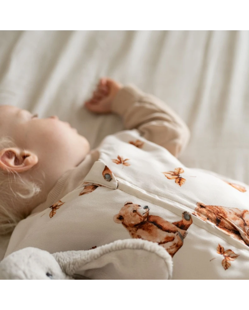 Bamboo Baby Sleepbag 0–6 Months BEARS Soft & Breathable | Waldin