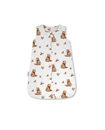 Bamboo Baby Sleepbag 0–6 Months BEARS Soft & Breathable | Waldin