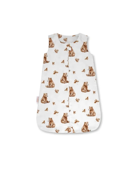 Bamboo Baby Sleepbag 0–6 Months BEARS Soft & Breathable | Waldin
