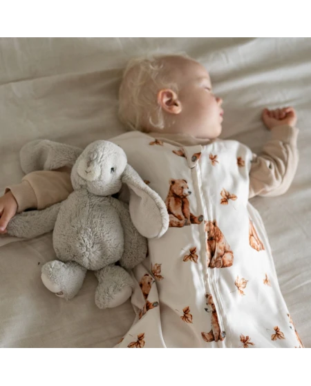 Bamboo Baby Sleepbag 0–6 Months BEARS Soft & Breathable | Waldin