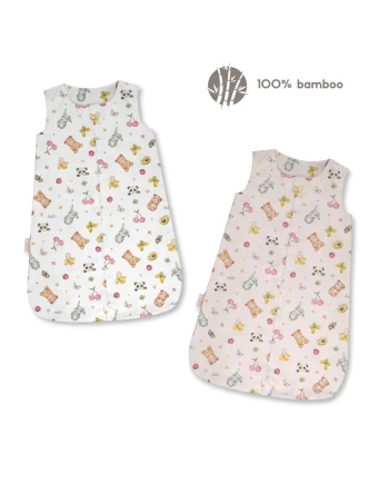 Bamboo Sleepbag 0-6 months - Candycute Soft & Breathable | Waldin