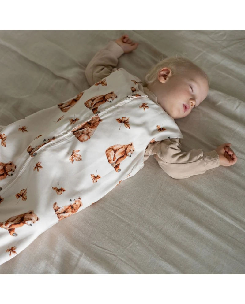 Bamboo Baby Sleepbag 6-18 Months BEARS Soft & Breathable | Waldin Bamboo Baby Sleepbag 6-18 Months BEARS Soft & Breathable | Waldin