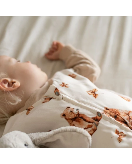 Bamboo Baby Sleepbag 6-18 Months BEARS Soft & Breathable | Waldin