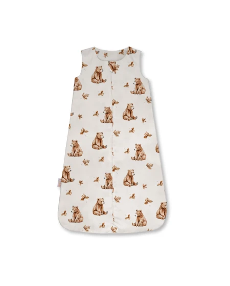 Bamboo Baby Sleepbag 6-18 Months BEARS Soft & Breathable | Waldin