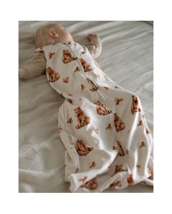 Bamboo Baby Sleepbag 6-18 Months BEARS Soft & Breathable | Waldin