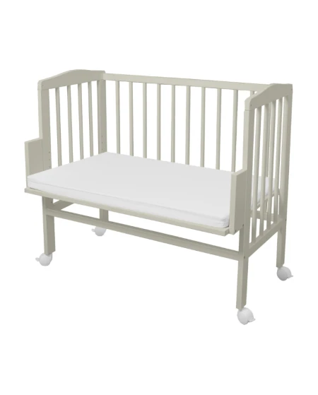 Bedside Crib 2in1 with mattress - Olive | Waldin