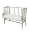 Bedside Crib 2in1 with mattress - Olive | Waldin