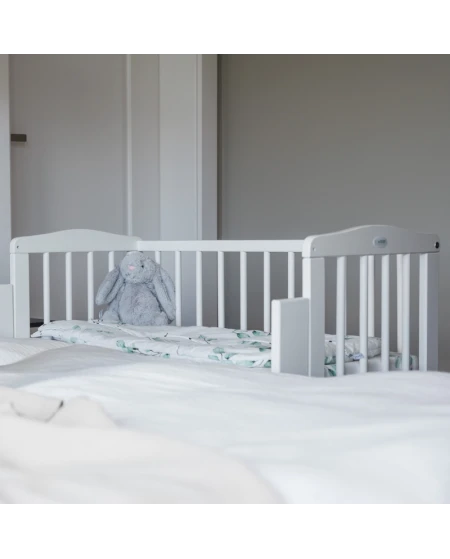 Bedside Crib 2in1 with mattress - White | Waldin