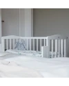 Bedside Crib 2in1 with mattress - White | Waldin