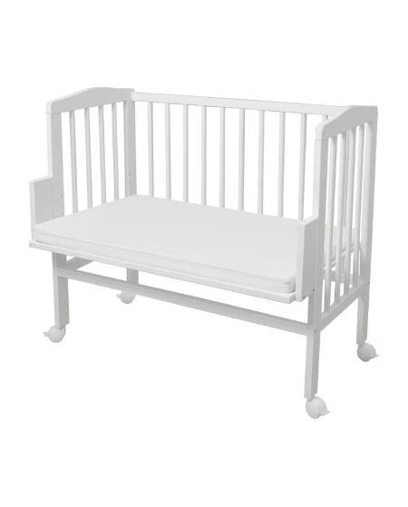 Cotton Sheet for Side Crib 2-in-1 Waldin 90x50 cm White | Waldin