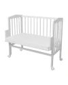 Cotton Sheet for Side Crib 2-in-1 Waldin 90x50 cm White | Waldin