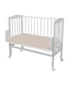 Cotton Sheet for Side Crib 2-in-1 Waldin 90x50 cm Beige | Waldin