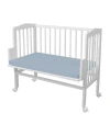 Cotton Sheet for Side Crib 2-in-1 Waldin 90x50 cm Blue| Waldin