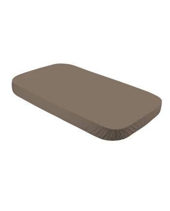 Cotton Sheet 124x73 Taupe for 7in1 Crib | Waldin