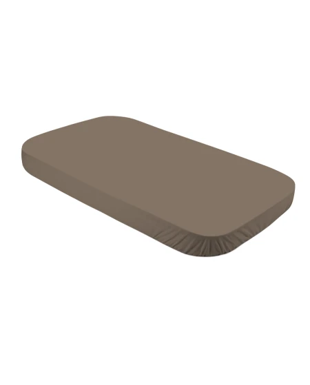 Cotton Sheet 124x73 Taupe for 7in1 Crib | Waldin