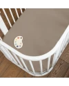 Organic Cotton Sheet 93x65 for 5in1 Crib – Taupe
