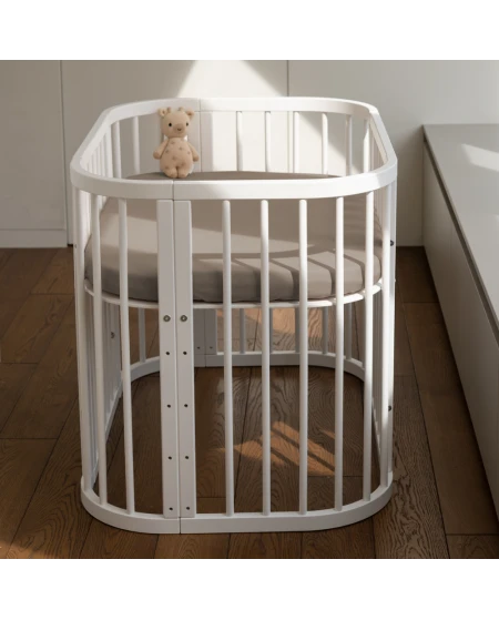Organic Cotton Sheet 93x65 for 5in1 Crib – Taupe