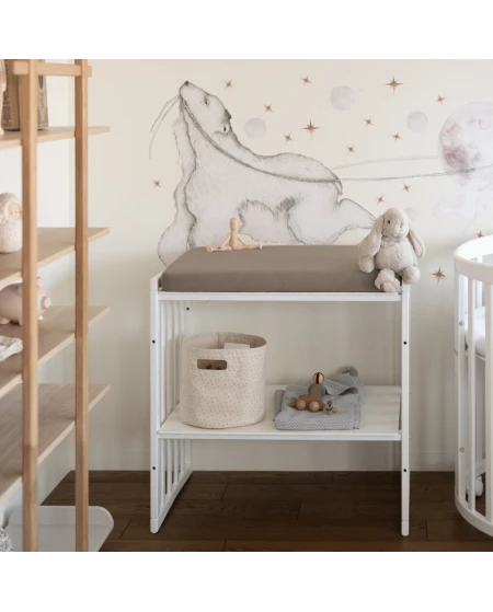 Sheet for changing table 70x50 cm - Taupe | Waldin