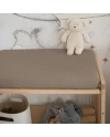 Sheet for changing table 70x50 cm - Taupe | Waldin