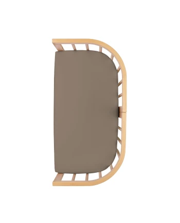 Fitted Sheet for 7in1 Bedside Crib – Taupe | Waldin