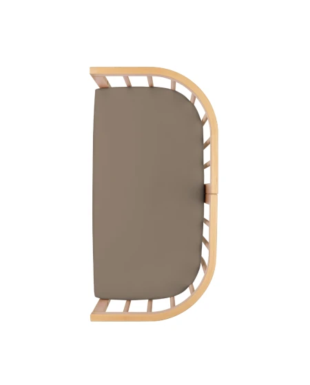 Fitted Sheet for 7in1 Bedside Crib – Taupe | Waldin