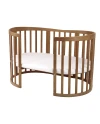 7in1 Oval Baby Crib with mattress - Vintage | Waldin