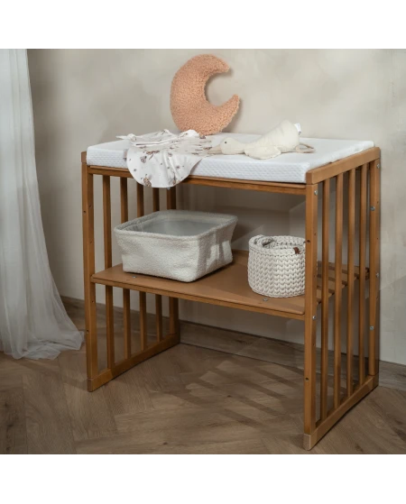 7in1 Oval Baby Crib with mattress - Vintage | Waldin