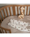 7in1 Oval Baby Crib with mattress - Vintage | Waldin