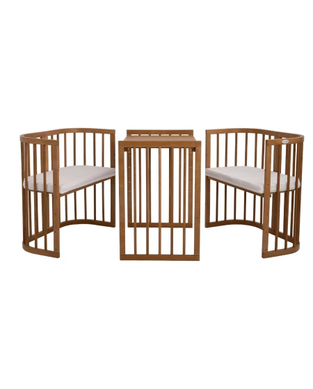 7in1 Baby crib with mattress Natural Grows with your child Waldin