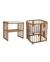 7in1 Baby crib with mattress Natural Grows with your child Waldin