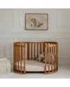 7in1 Oval Baby Crib with mattress - Vintage | Waldin