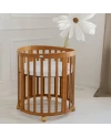7in1 Oval Baby Crib with mattress - Vintage | Waldin