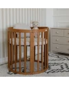 7in1 Oval Baby Crib with mattress - Vintage | Waldin